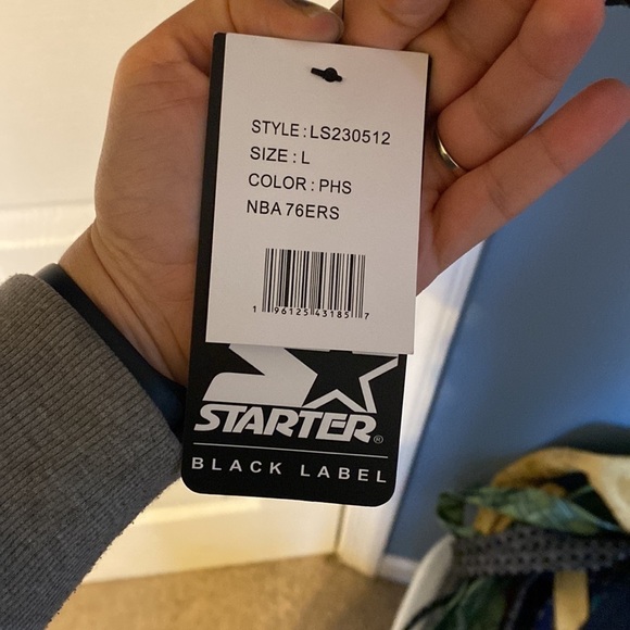 76ERS Starter NWT mens jacket; size large - Picture 5 of 9